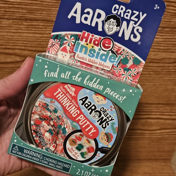 Crazy Aaron’s Christmas hide inside Santa’s Hidden Helpers Thinking Putty - Picture 3 of 4